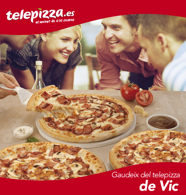 Telepizza: mitjana fins a 3 ingredients a preu U-Vals!